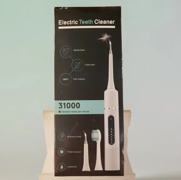 NIB! Electric Teeth Cleaner Sonic Toothbrush - White - Picture 2 of 8